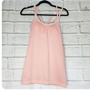 Athleta Hidden Agenda Built in Bra Pink Tank Top XS Style 138384 Ballet Core